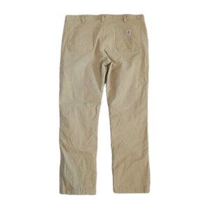 Carhartt Pants Mens 39x30 Khaki B290 KHI Blended Twill Work Chino Straight Leg